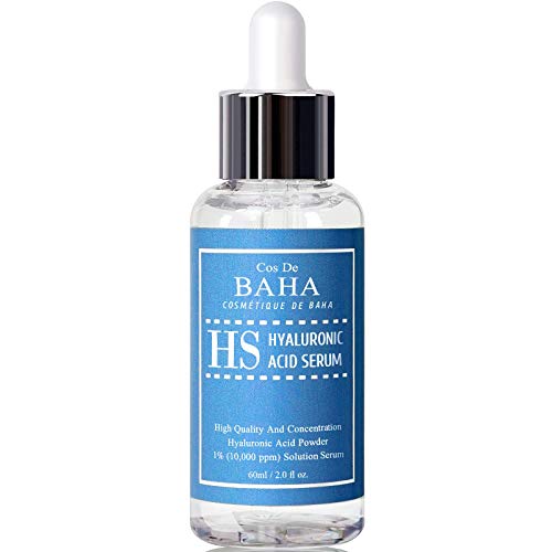 Product Cover Pure Hyaluronic Acid 1% Powder Solution Serum 2oz 10,000ppm - Anti Aging + Fine Line + Intense Hydration + facial moisturizer + Visibly Plumped Skin + Prevent Bladder Pain, 2oz (60ml)