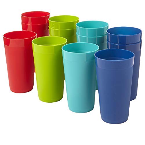 Product Cover Newport 20-Ounce Unbreakable Plastic Tumblers | Set of 12 in 4 Basic Colors
