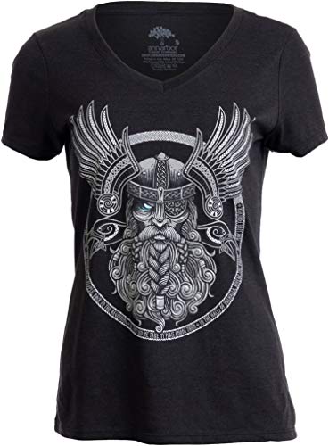 Product Cover Odin | Norse Mythology God Valkyrie Valhalla Viking Raven Thor Women Top T-Shirt
