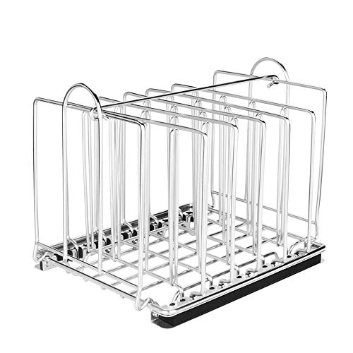 Product Cover EVERIE Weighted Sous Vide Rack Divider, Improved Vertical Mount Stops Wobbling, 7 Stainless Steel Dividers