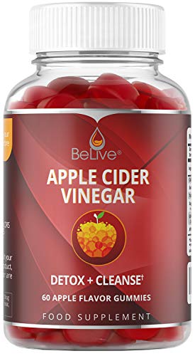 Product Cover Apple Cider Vinegar Gummies with Mother Enzyme & Ginger - Unfiltered and All-Natural - Helps with Detox, Cleanse & Bloating Relief for Women, Men, and Kids - 1 Month Supply