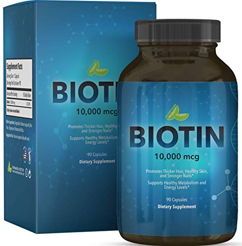 Product Cover High Potency Biotin for Hair Growth Vitamins 10,000 mcg - Thin Hair Loss Supplements for Men and Women - Thinning Hair Care for Thick Hair Regrowth - B7 Vitamin for Hair Skin Health and Strong Nails