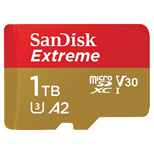 Product Cover SanDisk 1TB Extreme MicroSDXC UHS-I Memory Card with Adapter - A2, U3, V30, 4K UHD, Micro SD - SDSQXA1-1T00-GN6MA