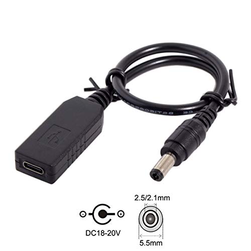 Product Cover Cablecc USB 3.1 Type C USB-C to DC 20V 5.5 2.5mm & 2.1mm Power Plug PD Emulator Trigger Charge Cable for Laptop