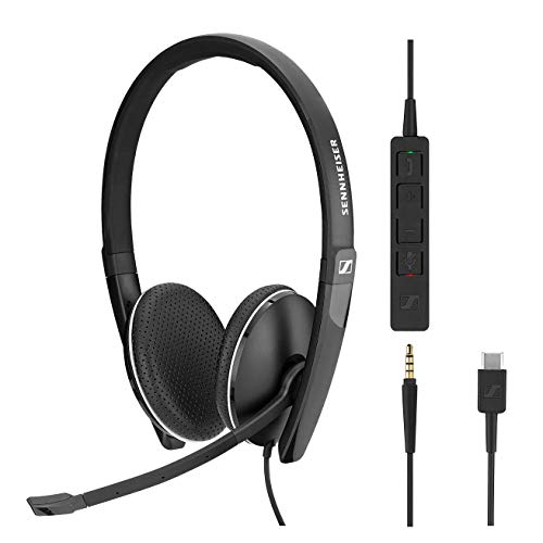 Product Cover Sennheiser SC 165 USB-C (508356) - Double-Sided (Binaural) Headset for Business Professionals | with HD Stereo Sound, Noise-Cancelling Microphone, USB-C Connector (Black)