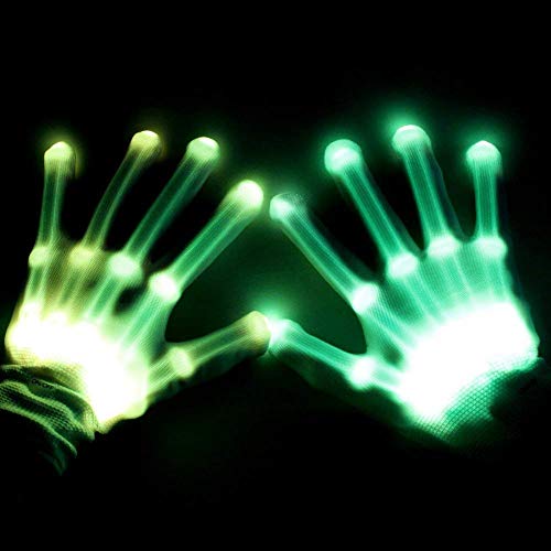 Product Cover BFYWB Gifts for 3-12 Year Old Boys Girls, LED Gloves Finger Lights Fingertips Flashing New Cool Party Favor Christmas Gifts Hot Toys for 4-11 Year Old Boys Girls Birthday
