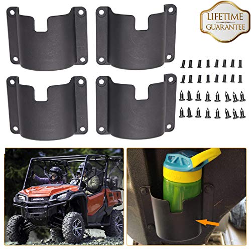 Product Cover KIWI MASTER Cup Holder Compatible for 2014-2019 Honda Pioneer 1000-5/700-4 Front Rear Drink Bottle Holders, 4 Pack