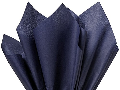 Product Cover Flexicore Packaging Navy Blue Gift Wrap Tissue Paper Size: 15 Inch X 20 Inch | Count: 100 Sheets | Color: Navy Blue