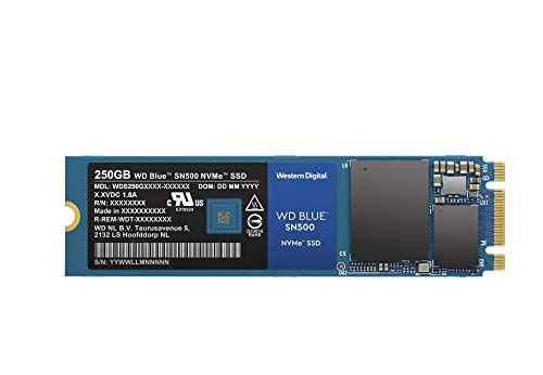 Product Cover WD Blue SN500 250GB NVMe Internal SSD - Gen3 PCIe, M.2 2280, 3D NAND, Up to 1700 MB/s - WDS250G1B0C