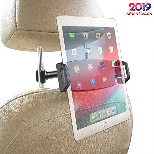 Product Cover Car Headrest Mount, JAHMAI 360°Multi-Angle Rotation Car Backseat Seat Holder Sedan Headrest Stand Compatible with iPhone/iPad/Galaxy Tab/Kindle Fire/Nintendo/Phone 4.7