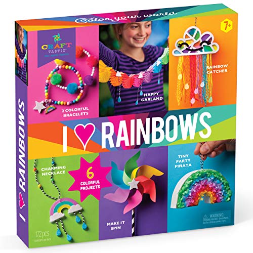 Product Cover Craft-tastic - I Love Rainbows Craft Kit - Make 6 Colorful Arts & Crafts Projects
