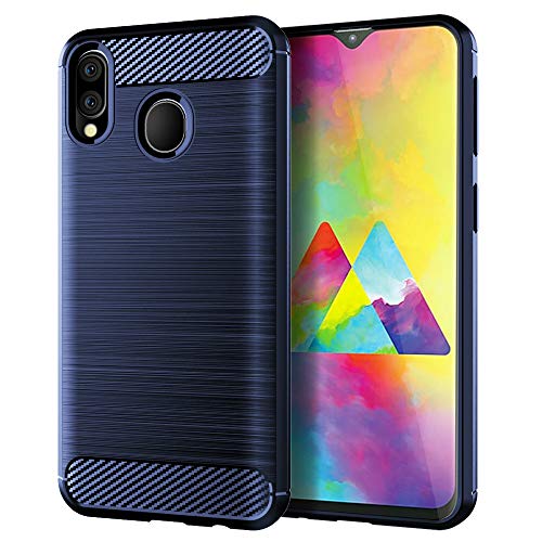 Product Cover Bettop Case Compatible for Galaxy M20 Case, Anti-Fingerprint Shockproof Flexible Soft TPU Protective Case for Samsung Galaxy M20 (Navy)