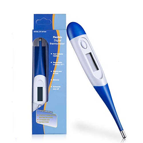 Product Cover Baby and Adult Digital Medical Thermometer, Accurate and Fast Readings,Oral and Rectal Thermometer with Fever Indicator Suitable for Children Babies - 2019 High Quality