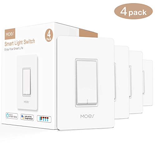 Product Cover MOES WiFi Smart Light Switch Elegantly Designed,Compatible with Alexa Google Home for Voice Control,No Hub Required(New Version)