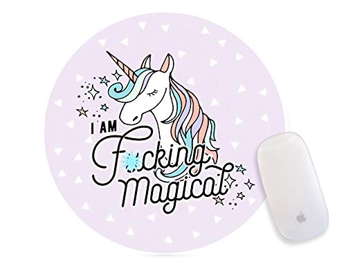 Product Cover Personalized Mouse Pads for Computers, Lover Gift School Supplies Office Home Decor Pink Unicorn Mouse Pad Funny Mini Mousepad Office Supplies Office Desk Accessories Funny Mouse Mat.