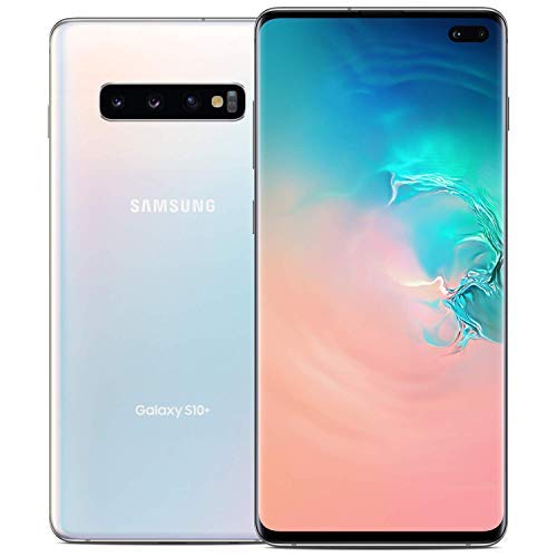 Product Cover Samsung Galaxy S10+ Factory Unlocked Phone with 128GB (U.S. Warranty), Prism White (Renewed)