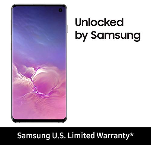 Product Cover Samsung Galaxy S10 Factory Unlocked Phone with 128GB, Prism Black (Renewed)