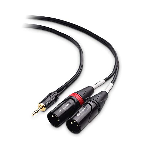Product Cover Cable Matters 3.5mm 1/8 Inch TRS to 2 XLR Cable, Male to Male Aux to Dual XLR Breakout Cable - 10 Feet