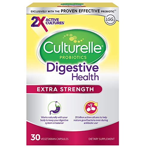 Product Cover Culturelle Extra Strength Digestive Health Daily Probiotic | 30 Count| Contains 2X Times The Proven Effective Probiotic | Doctor Recommended for Digestive Health | One Per Day Dietary Supplement