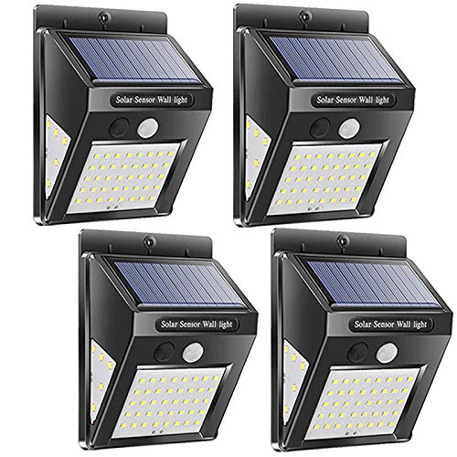 Product Cover MaYoYo Solar Lights Outdoor, Wireless 50 LED Motion Sensor Solar Lights (Upgraded) with Wide Lighting Area, Easy Install Waterproof Security Lights for Front Door, Back Yard, Driveway, Garage(4 Pack)