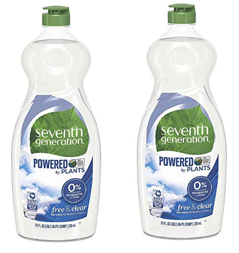 Product Cover Seventh Generation Dish Liquid, Free & Clear, 25 oz (2 Pack)