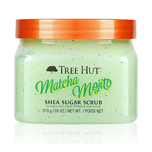 Product Cover Tree Hut Shea Sugar Scrub Matcha Mojito, 18oz, Ultra Hydrating & Exfoliating Scrub for Nourishing Essential Body Care