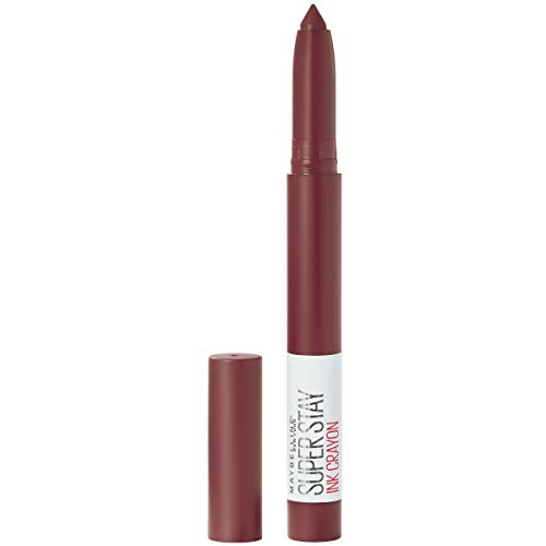 Product Cover Maybelline SuperStay Ink Crayon Lipstick, Matte Longwear Lipstick Makeup, Live On The Edge