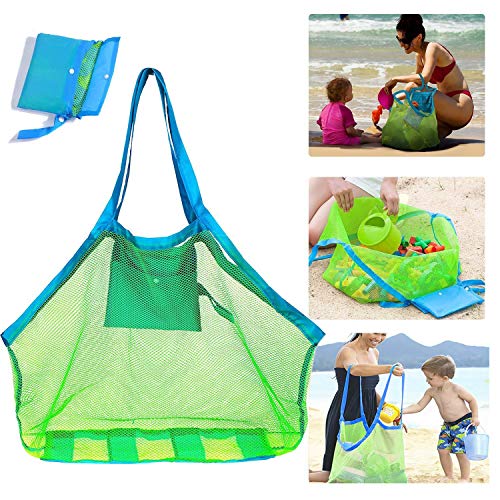 Product Cover SupMLC Mesh Beach Bag Extra Large Beach Bags and Totes Tote Backpack Toys Towels Sand Away for Holding Beach Toys Children' Toys Market Grocery Picnic Tote