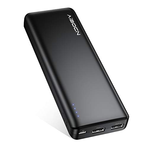 Product Cover Aibocn Uranus 20000mAh Power Bank, Perfect Hand Feeling Portable Charger, High Capacity Compact External Battery Pack Fast Charging for iPhone, iPad, Samsung Galaxy, Android Phone, Tablet and More