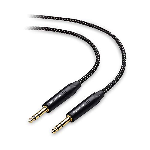 Product Cover Cable Matters Preminum Braided Balanced 1/4 Inch TRS Cable (1/4 to 1/4 Cable) - 10 Feet