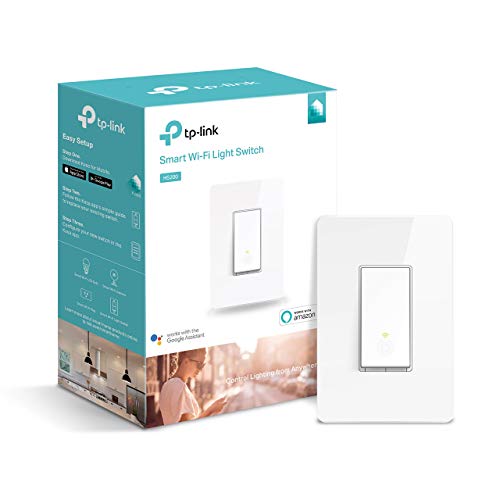 Product Cover Kasa Smart Light Switch by TP-Link - Needs Neutral Wire, WiFi Light Switch, Works with Alexa & Google (HS200) (Renewed)