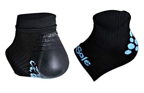 Product Cover KidSole RX Gel Sports Sock for Kids with Heel Sensitivity from Severs Disease, Plantar Fasciitis (Kid's 2-7, Black)