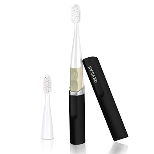 Product Cover Travel Electric Toothbrush by Gevilan with 2 Modes Battery Powered, Waterproof and Portable Lipstick Mini Design for Daily Oral Beauty Care,Trip and Outdoor Camping