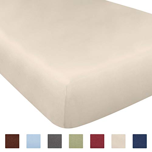 Product Cover King Size Fitted Sheet - Single Fitted Sheet King - King Fitted Sheet Only - Fitted Sheet Deep Pocket - Fitted Sheet for King Mattress - Softer Than Egyptian Cotton - King - 1 Fitted Sheet Only King
