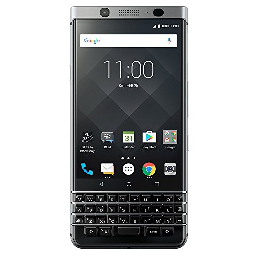Product Cover BlackBerry KeyOne Smartphone (GSM Unlocked) - 32GB - Silver (Renewed)