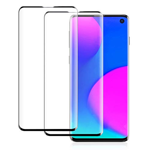 Product Cover Samsung Galaxy S10+ Screen Protector[2 Pack], Baseus 0.15mm Ultra Thin Screen Protector Compatible with Samsung Galaxy S10 Plus, Case Friendly, Bubble Free, Advanced HD Clarity Work with Most Case