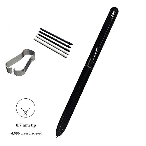 Product Cover FXDTECH Touch Stylus S Pen Pointer Pen Replacement for Samsung Galaxy Tab S4 EJ-PT830B T835 T837 +Replacement Tips/Nibs Black