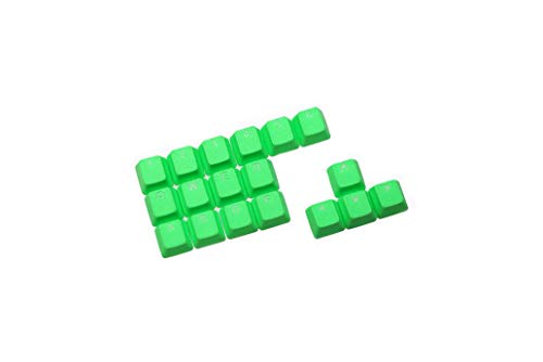 Product Cover Rubber Double Shot Backlit Gaming Keycaps Set - for Cherry MX Mechanical Keyboards Compatible OEM Include Key Puller (Neon Green)
