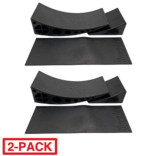 Product Cover Beech Lane Camper Leveler 2 Pack - Precise Camper Leveling, Includes Two Curved Levelers, Two Chocks, and Two Rubber Grip Mats, Heavy Duty Leveler Works for Campers Up to 35,000 LBs