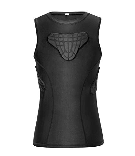 Product Cover TUOYR Youth Padded Compression Shirt Vest Rib Chest Protector Football Baseball