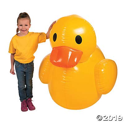 Product Cover Fun Express Giant Inflatable Rubber Duck (4 feet)