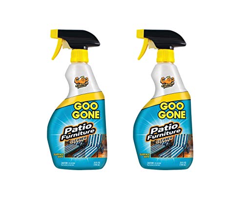 Product Cover Goo Gone Patio Furniture Cleaner - Removes Dirt, Bird Droppings, Food, Mildew Stains and More from Your Outdoor and Patio Furniture - 24 Fl. Oz, Pack of 2