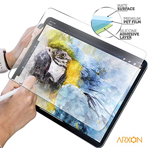 Product Cover Paperlike iPad Pro 12.9 Screen Protector (2018/19), Matte PET Film for Drawing High Touch Sensitivity Anti Glare Scratch Resistant Film and Paper Texture, Compatible with Apple Pencil & Face ID