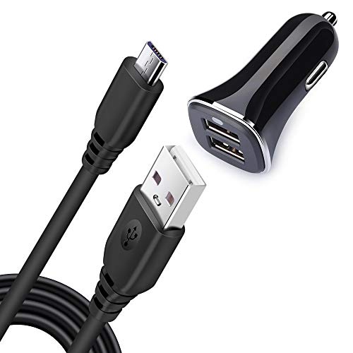 Product Cover NINIBER Android Phone Car Charger Kit Compatible Samsung Galaxy S6 S7 Edge Note 5/4/3 J3 J7 Prime Core Prime/Grand Prime LG K30 K20 Stylo 2/3 Plus G3 G4 Moto E4 G4 Play/Plus Micro Car Charging Adapter