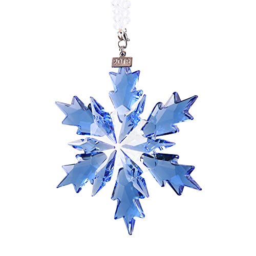 Product Cover XIANGBAN 2019 Snow and Ice Elf Pendant, Crystal Christmas Ornaments (Blue)