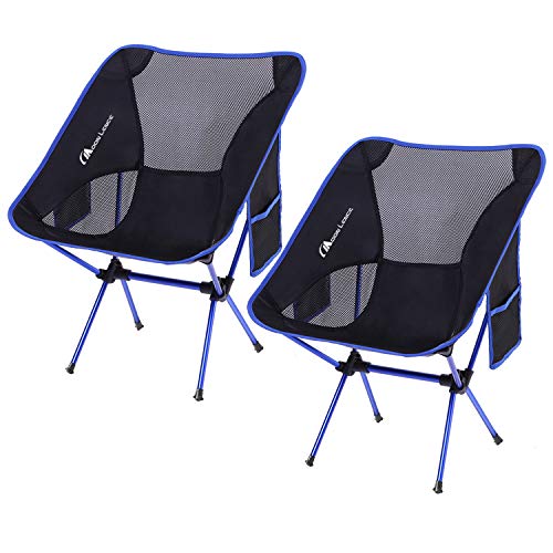 Product Cover MOON LENCE Outdoor Ultralight Portable Folding Chairs with Carry Bag Heavy Duty 242lbs Capacity Camping Folding Chairs Beach Chairs