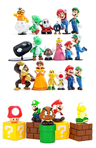 Product Cover Super Mario Brothers Super Mary Princess, Turtle, Mushroom, Orangutan , Super Mario Action Figures, 2