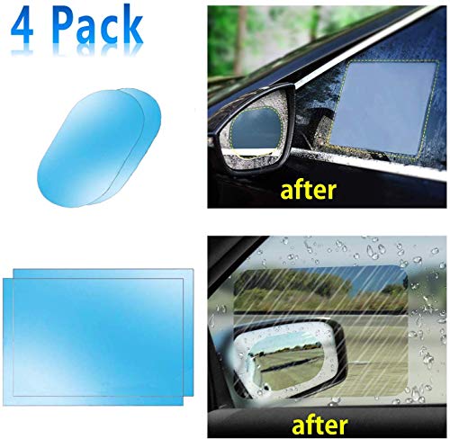 Product Cover Car Side View Mirror Anti-Glare Film- Rear View Mirror HD Nano Anti Glare Anti Fog Rainproof Waterproof Membrane for Automobile Rearview Mirror and Side Window
