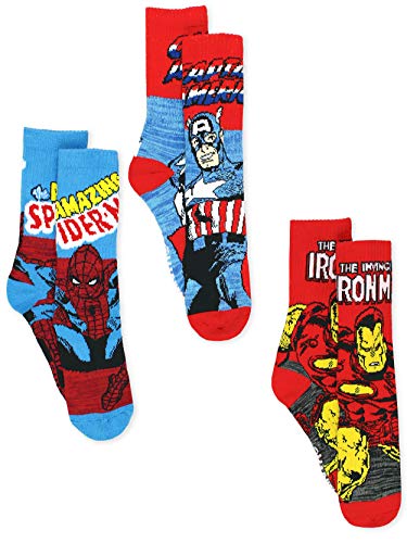 Product Cover Marvel Avengers End Game Teen Boy's Men's Adult 3 pack Crew Socks Set