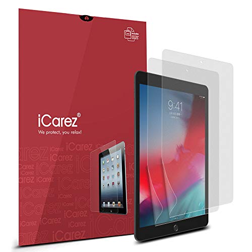 Product Cover iCarez [Anti-Glare] Matte Screen Protector for Apple 7.9-inch iPad Mini 2019 (iPad Mini 5) 2-Pack [Not Glass] Premium Easy to Install Bubble Free with Hinge Installation